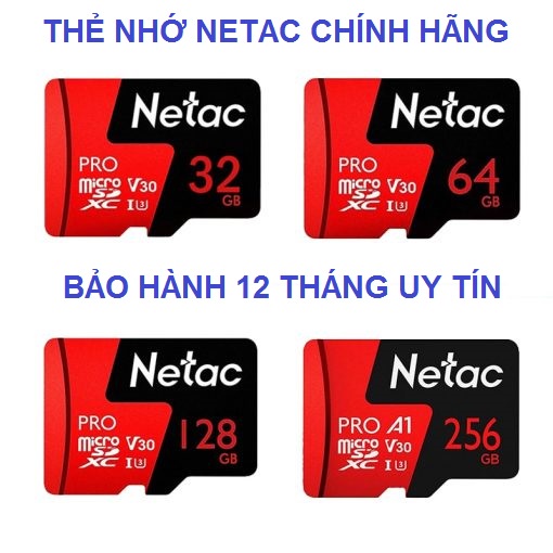 Genuine Netac memory card Micro SD TF 128GB 64GB 32GB high speed for