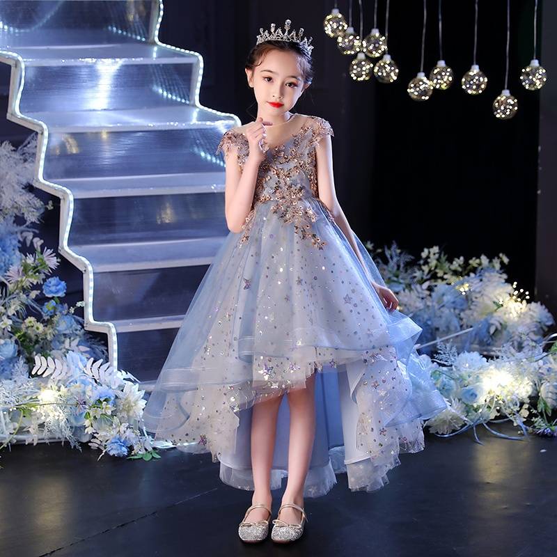 gown for kids gown for kids girl 7 years old Girls High-end Dress ...