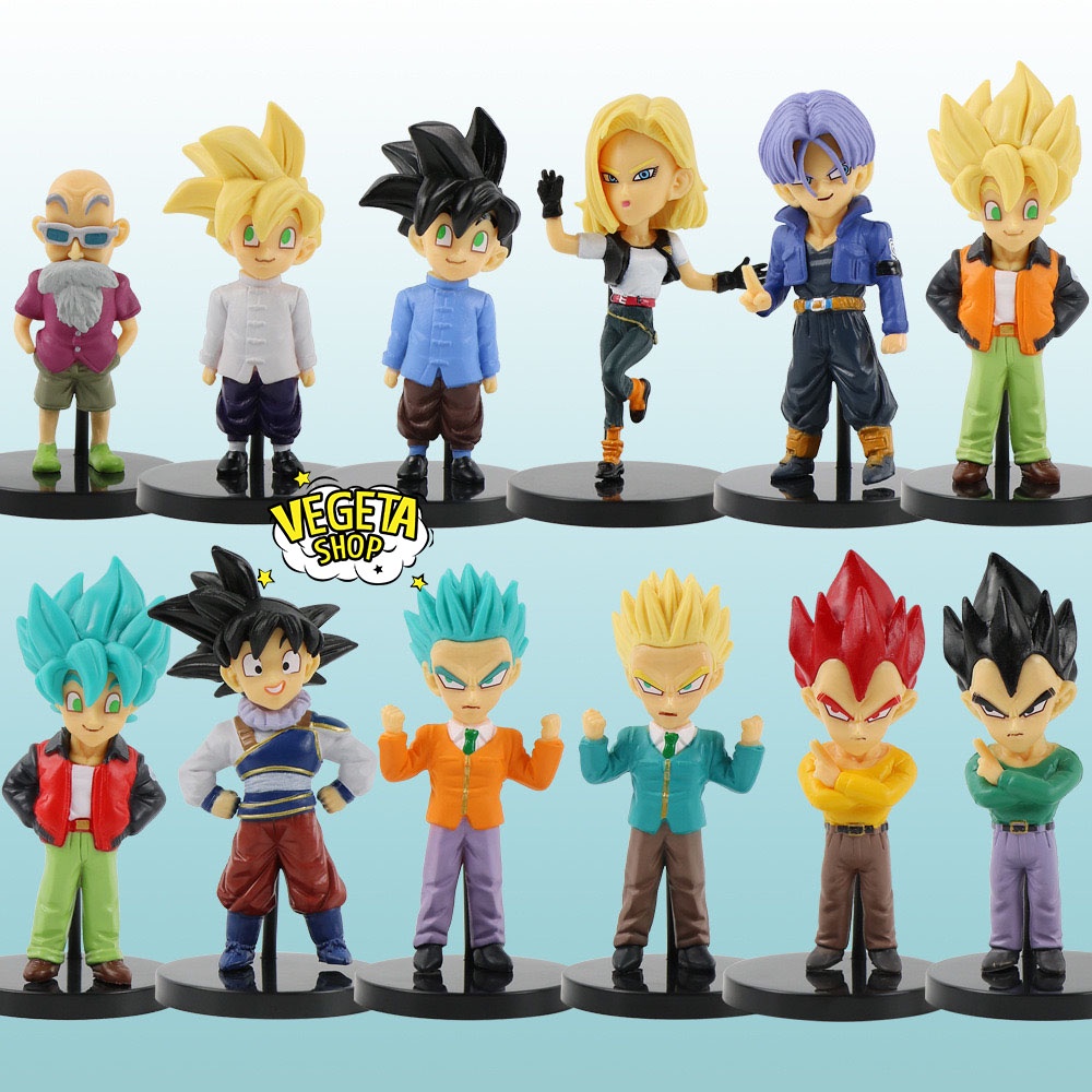 Dragon Ball Super WCF Model - Master Roshi Android 18 Trunks Vegeta Son ...