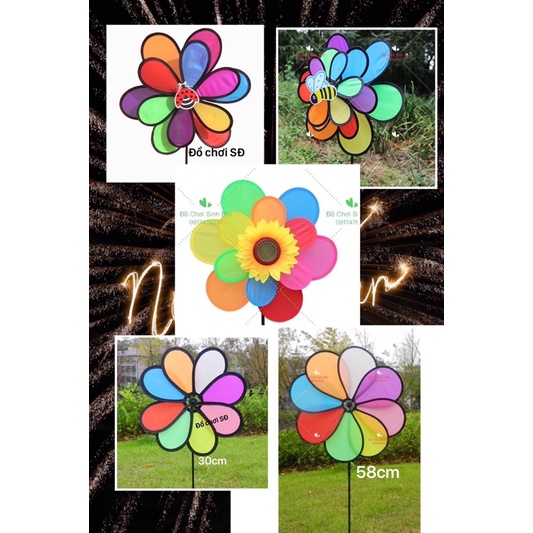 Combo of 5 pinwheels of 5 different types - decorative pinwheels and ...