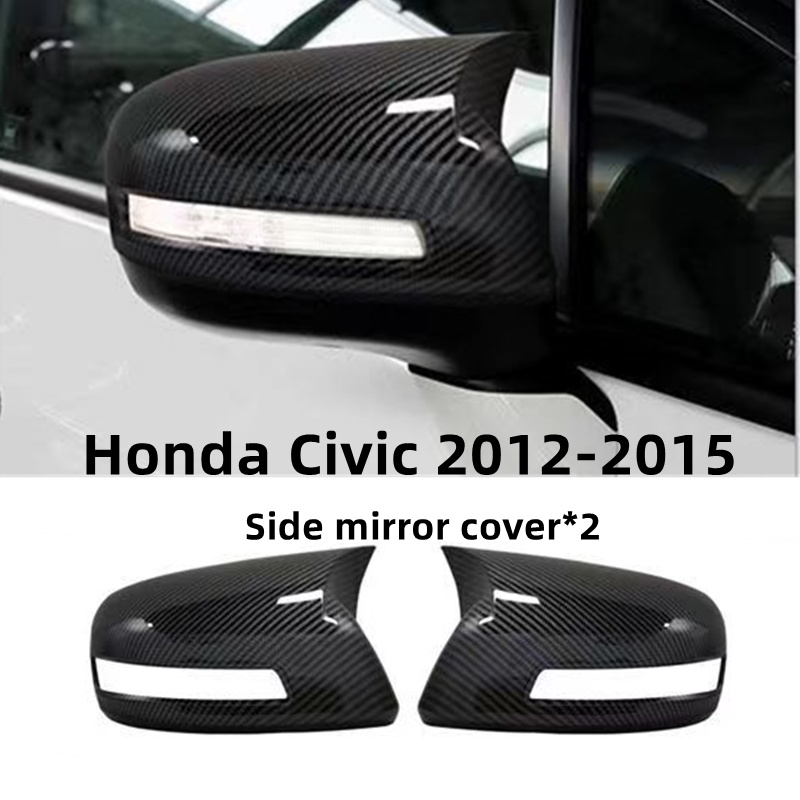 Honda civic 20122015 side mirror cover 9th carbon fiber rear mirror
