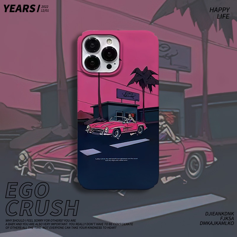 Film hard case for iphone 14promax 11 13 12 7Plus 8 X XS Max Sunset