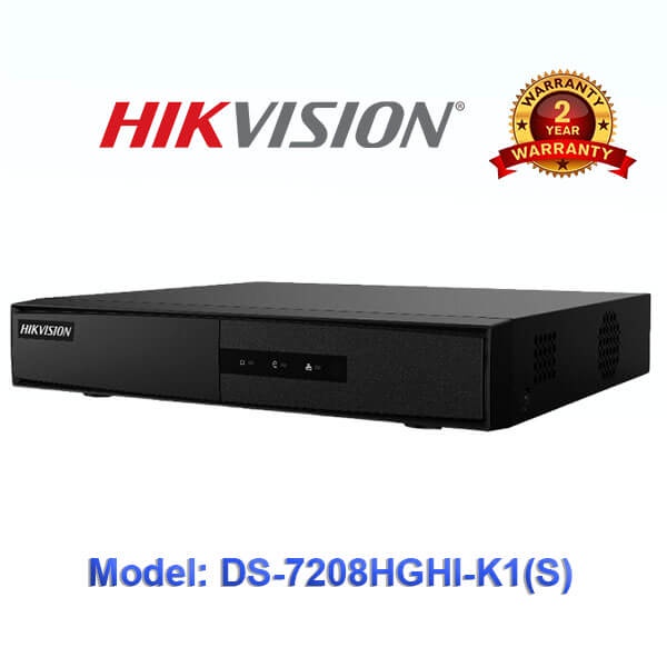 Hikvision DS-7208HGHI-K1(STD)(S) - Enregistreur Vidéo 8 Canaux