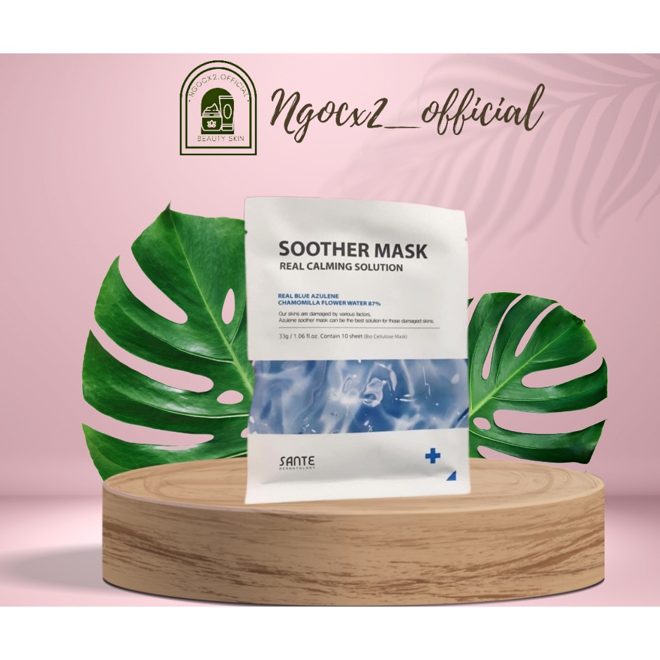 [1 Piece] Sante stem cell mask restores, soothes skin, reduces redness ...