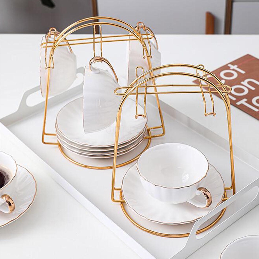 Stand Dryer Rack Coffee Mug Cup Hanger Holder Storage Kitchen Organizer ...