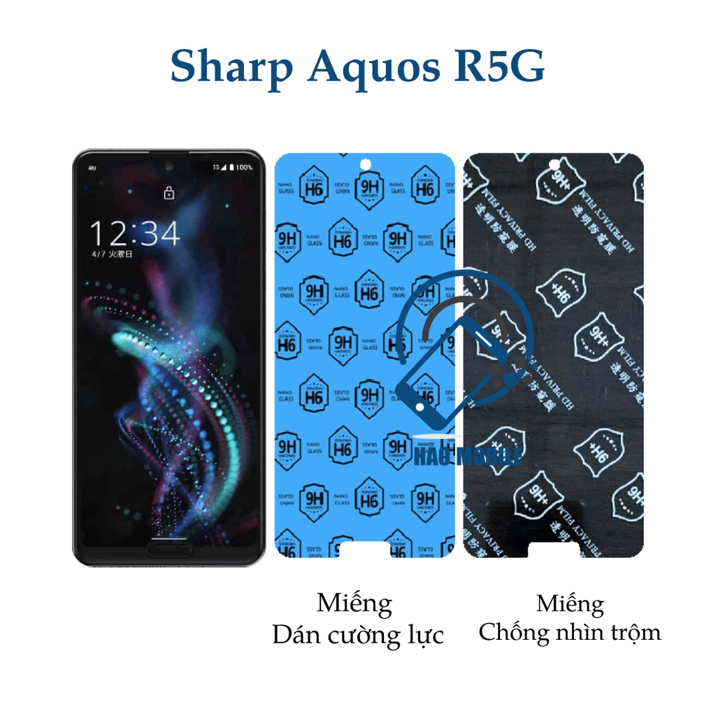 Sharp Aquos R5G nano flexible tempered film (transparent and anti ...