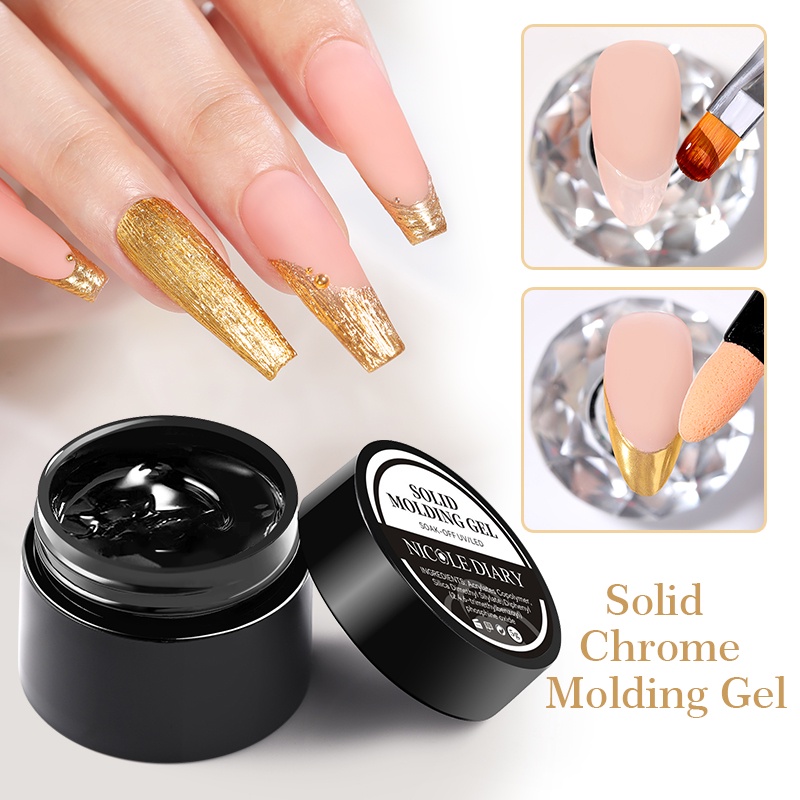 Solid Molding Nail Gel Polish Acrylic Extension Rhinestones Glue Gel ...