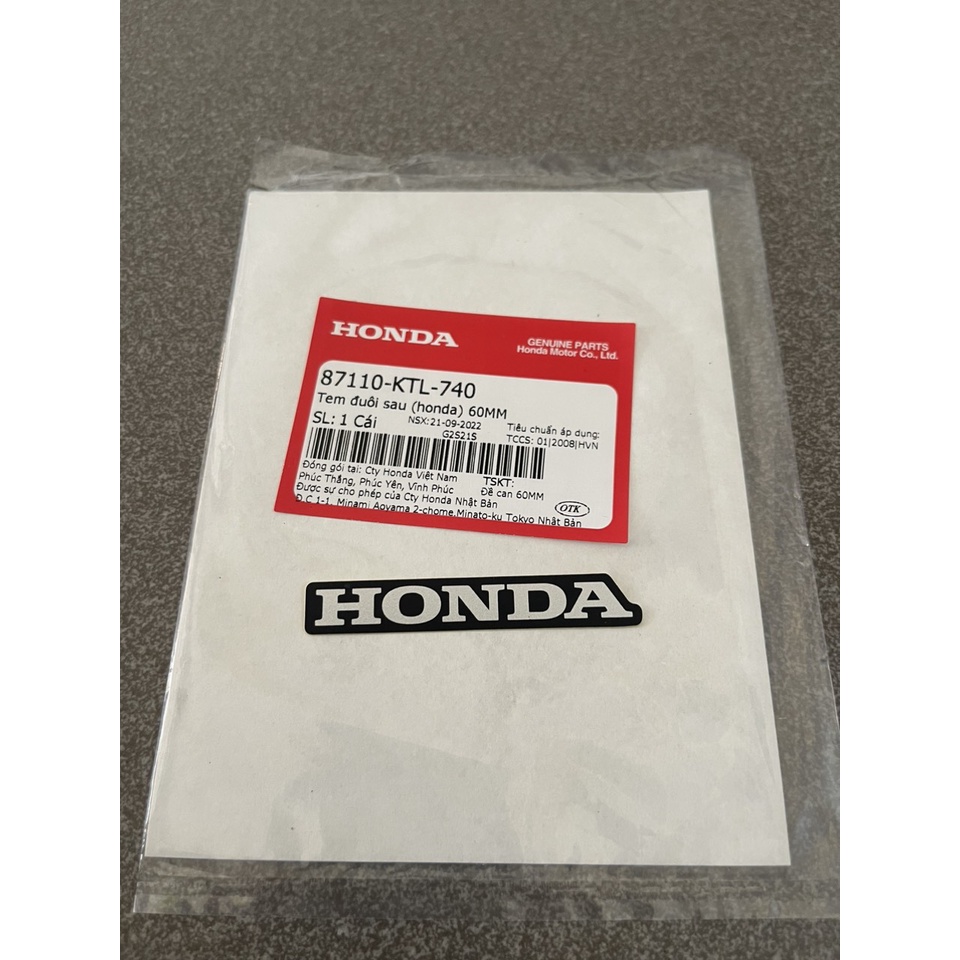 Genuine tail sticker behind number plate rs100 ws100 wave a 110 ...