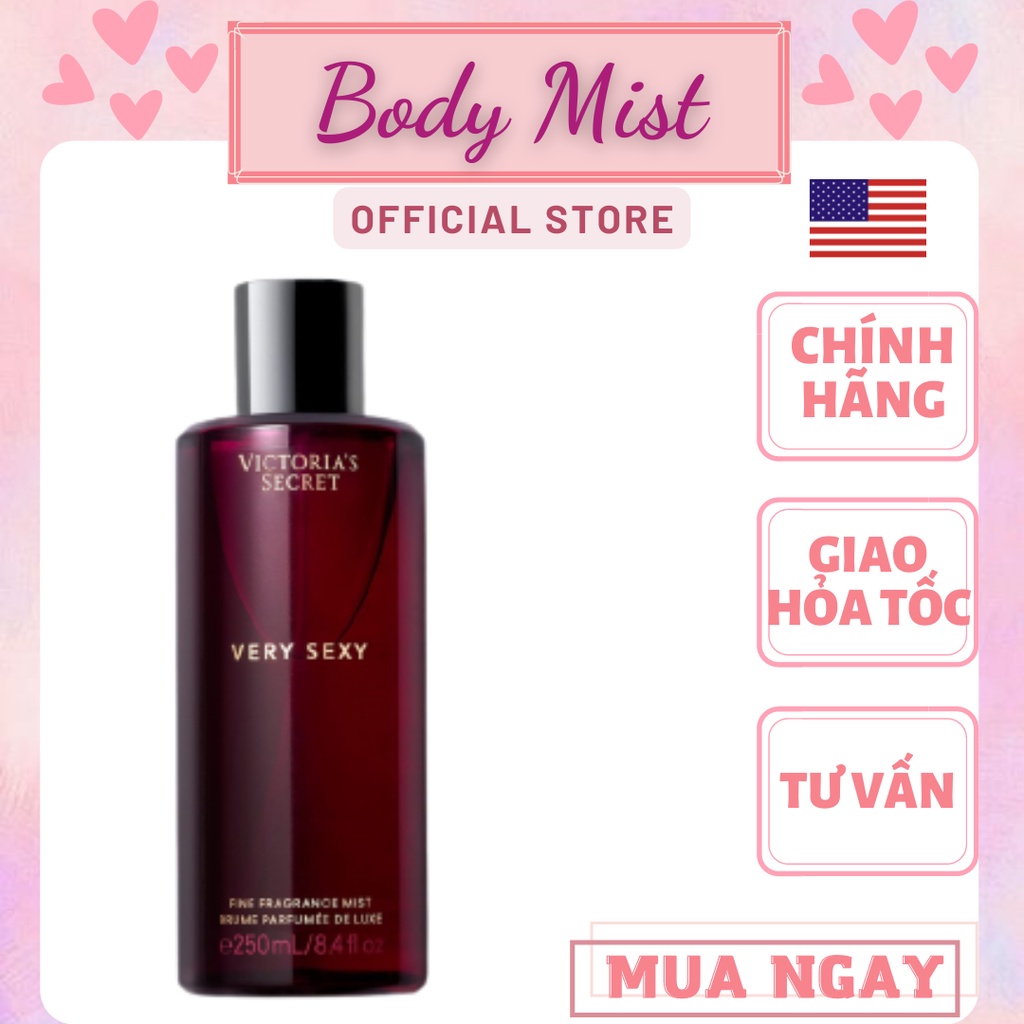 Victoria's Secret Body Mist - Very Sexy Body Mist (250ml) | Shopee ...