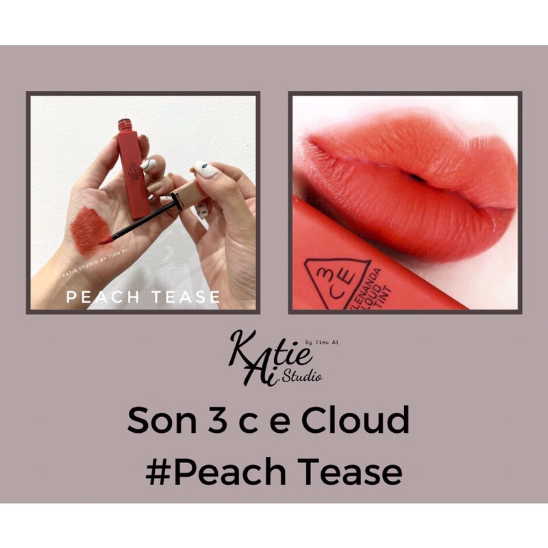 3ce Cloud Lip Tint Peach Tease Matte Cream Shopee Philippines 2757