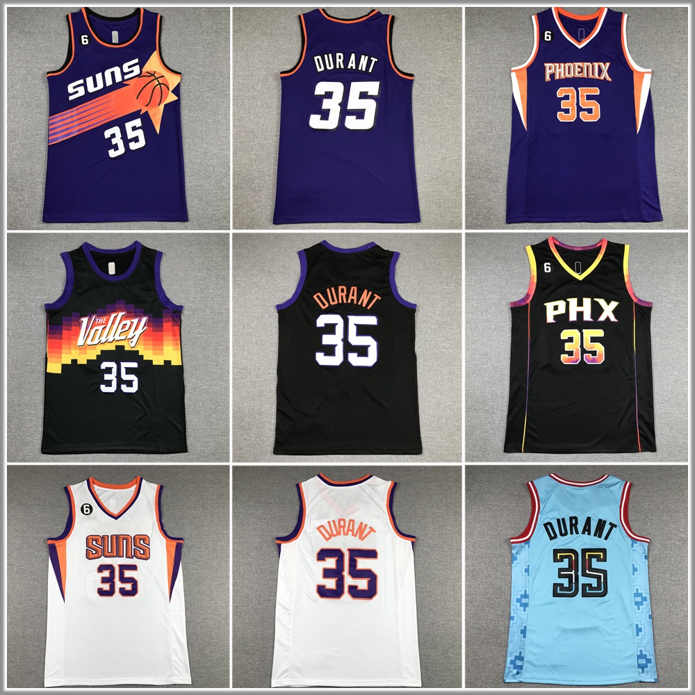 2023 NEW Phoenix Suns No.35 Durant Jersey Embroidered Edition Men's