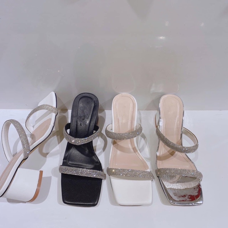 Square clogs with 2 SPLITTING STRAPS 5 SEGMENTS D1117 D1153 D1154 ...