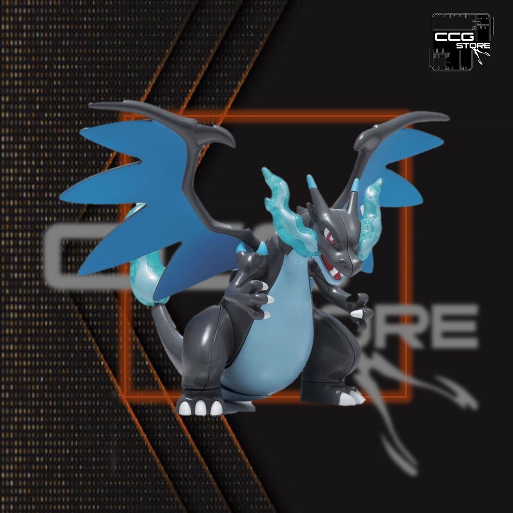 Pokemon Plamo Collection Assembly Model - BANDAI - Mega Lizardon X/Mega ...