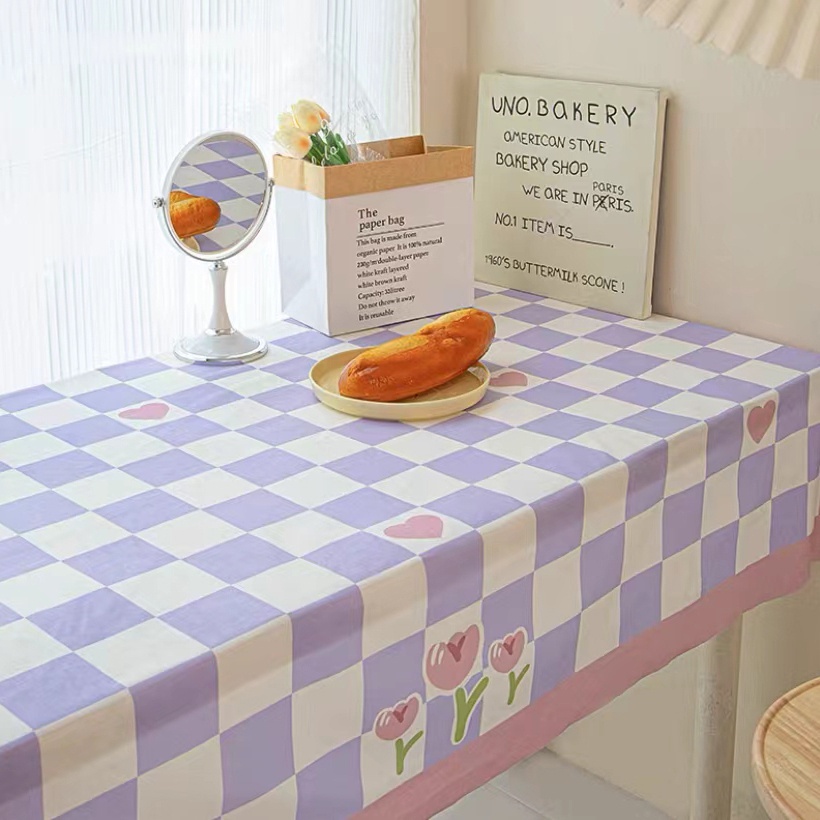 Style Tablecloth Japanese Fresh Student Dormitory Desk Writing Mat Room ...
