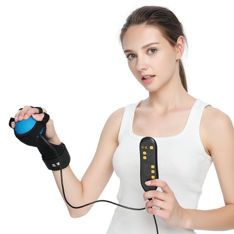 Recovery Hand Trainer Brain Stem Device Electric Gloves Stroke Patients ...