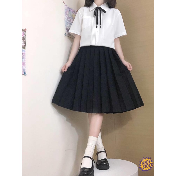 terno for woman Korean JK Skirt Fashion A-Line Solid color JK skirt ...