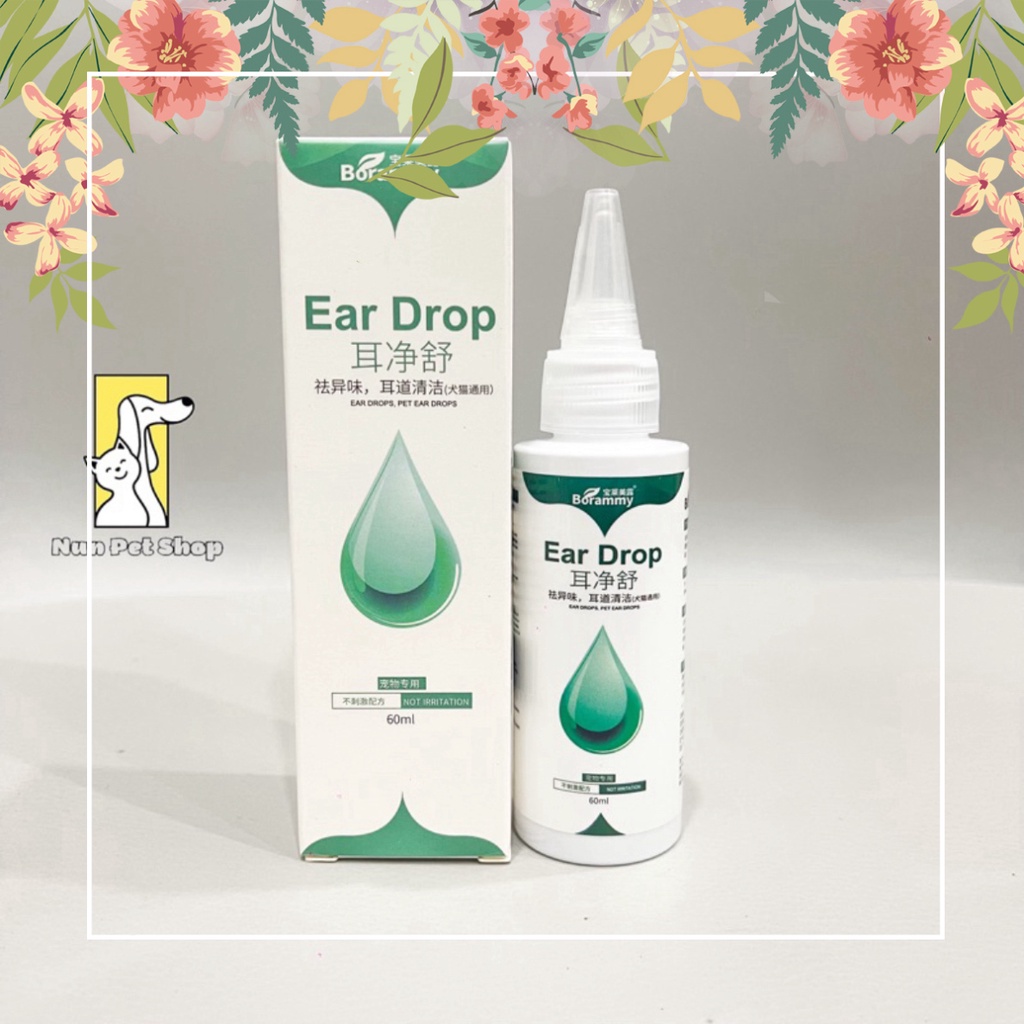 Ear Drop Borammy Ear cleaning solution to prevent infection in dogs and ...
