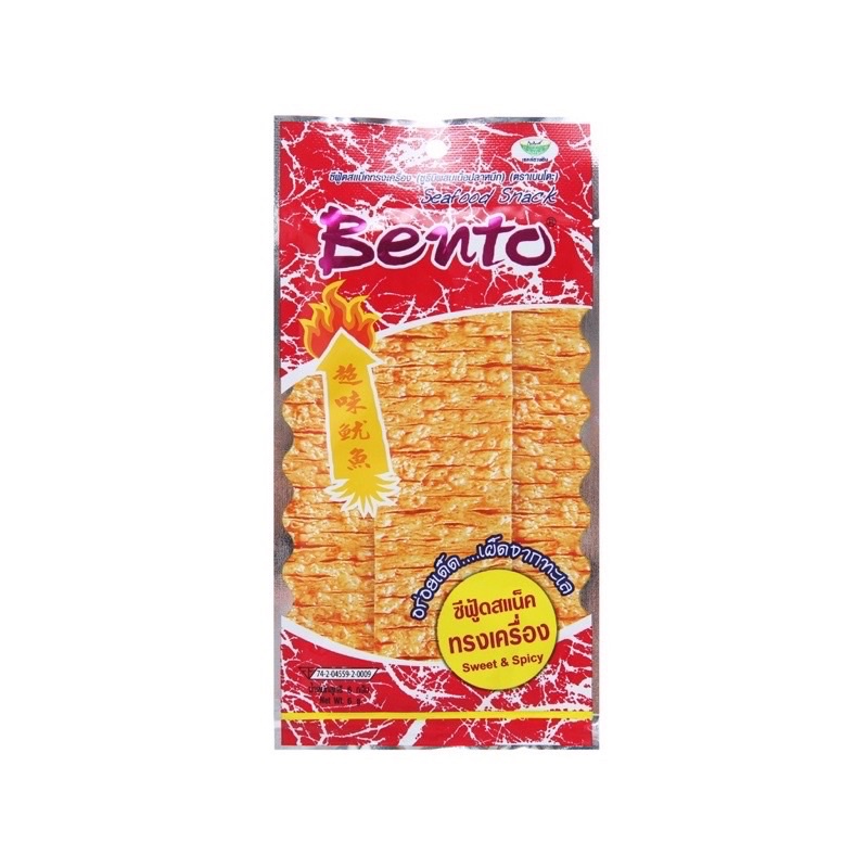 Thai bento Squid Strings 1 string 13 packs. Standard Thai flavor ...