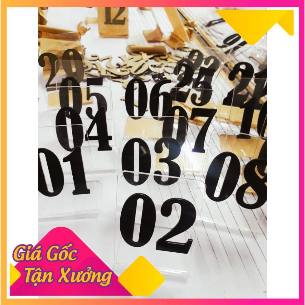 Mica DESK NUMBER CARD - color according to customer's request | Shopee ...