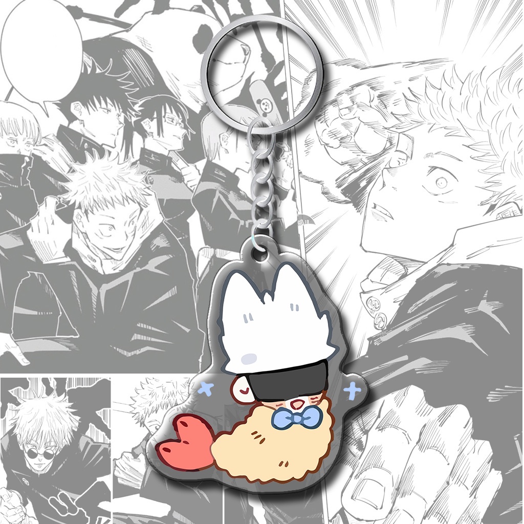 Jujutsu Kaisen Ver2 Chibi Anime Keychains Gojo Satoru Itadori Yuji