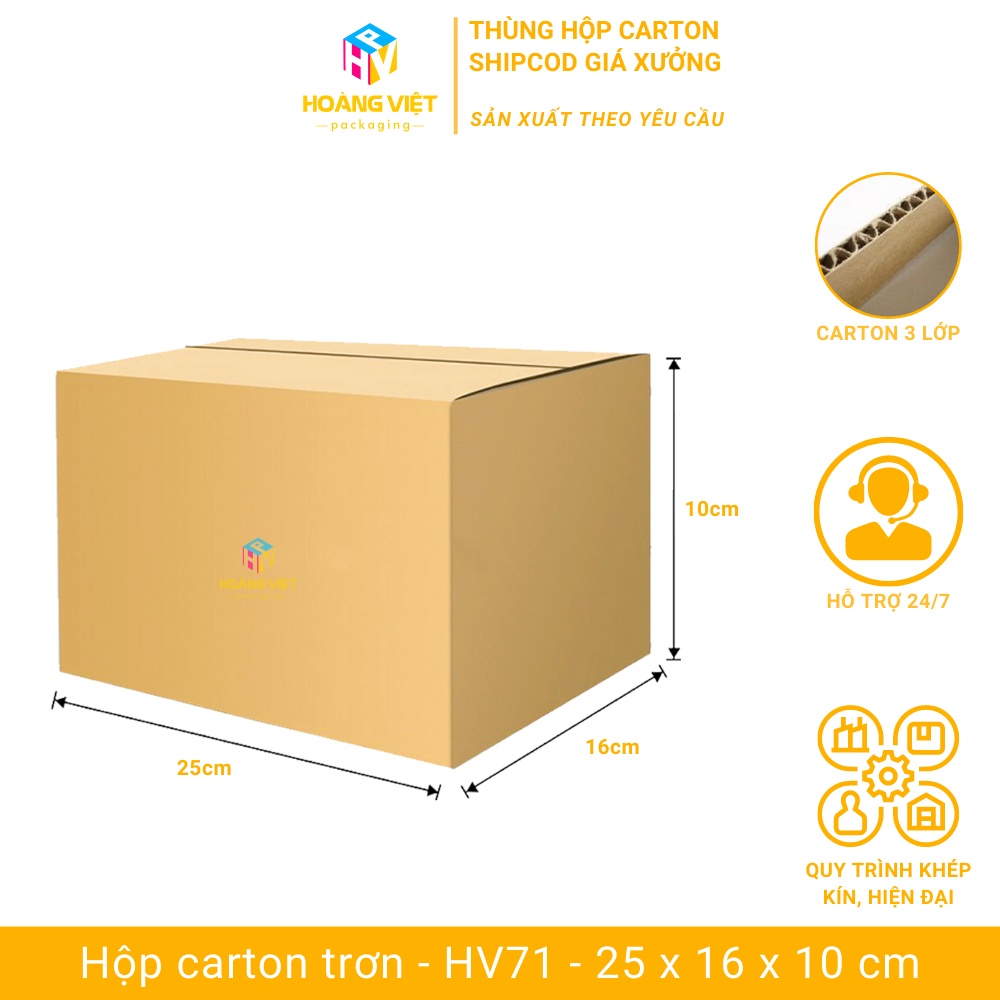 Size 25x16x10 cm - Combo of 20 Plain Carton Packing Boxes, Cod Shipping ...
