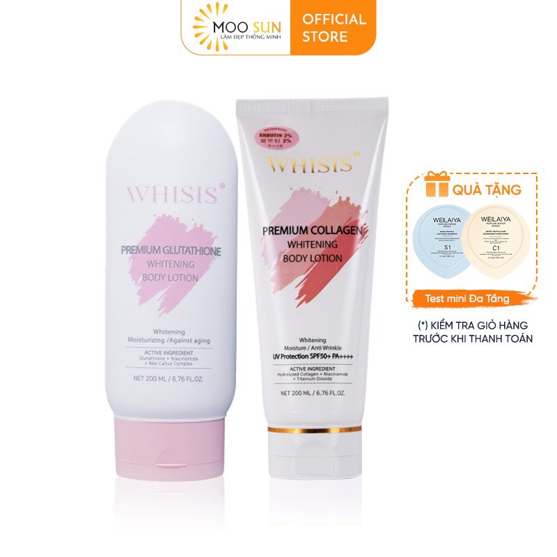 Whisis Premium Collagen Whitening Body Lotion Korean Tone Lifting