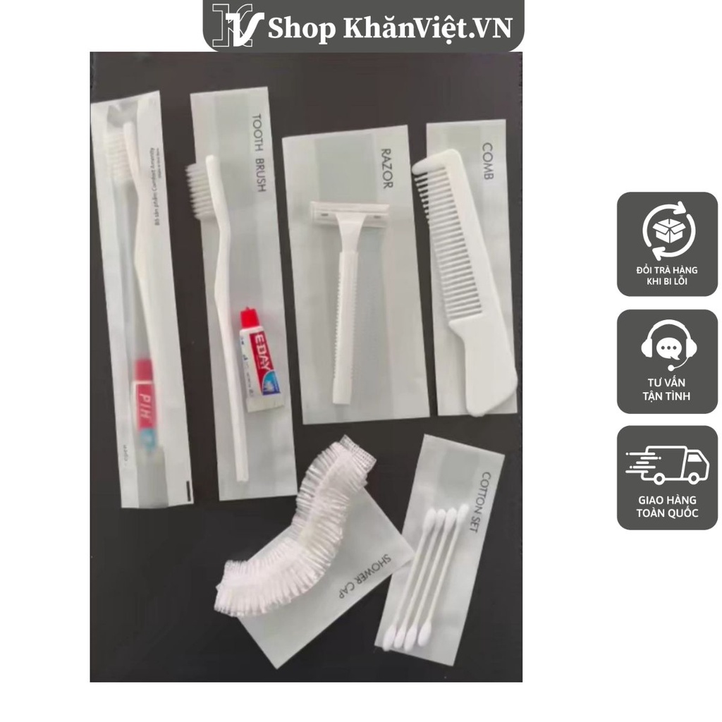 [set Of 100 Sets] Disposable Toothbrushes, Combs, Razors In Hotels ...