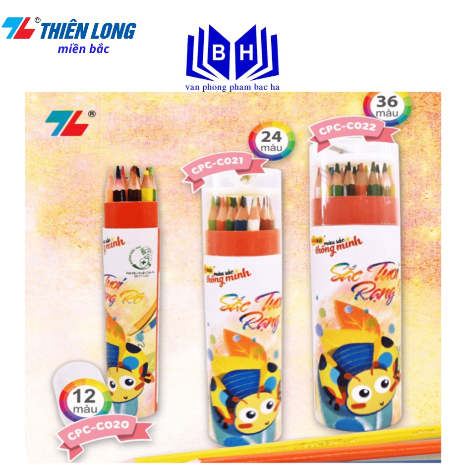 Colored pencils with many years of experience in cans Thien Long ...