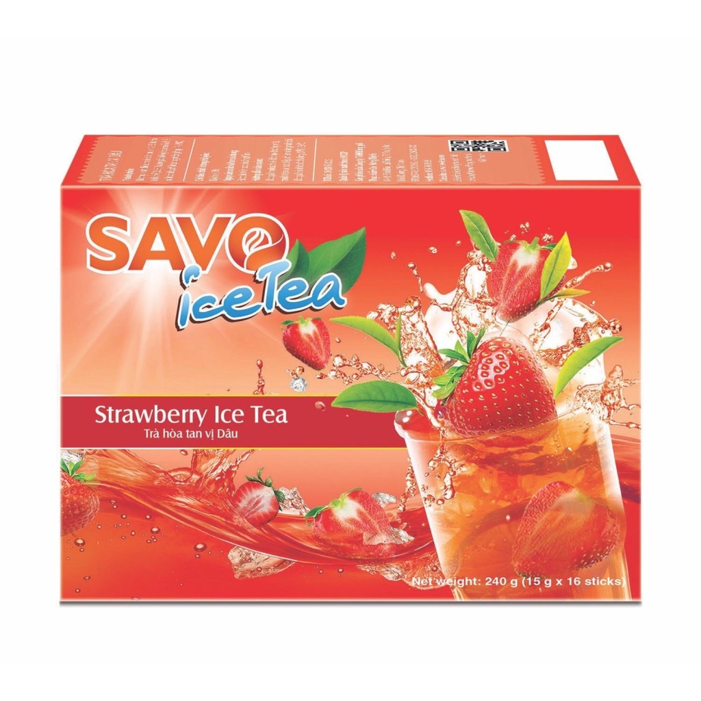 Savo Instant Strawberry Tea (16 Packs x 15g) | Shopee Philippines