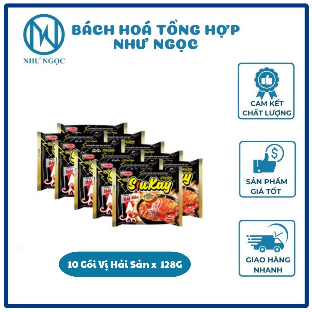 10 Packs Of SiuKay Noodles With Seafood Flavor 24 Packs x 128g ...