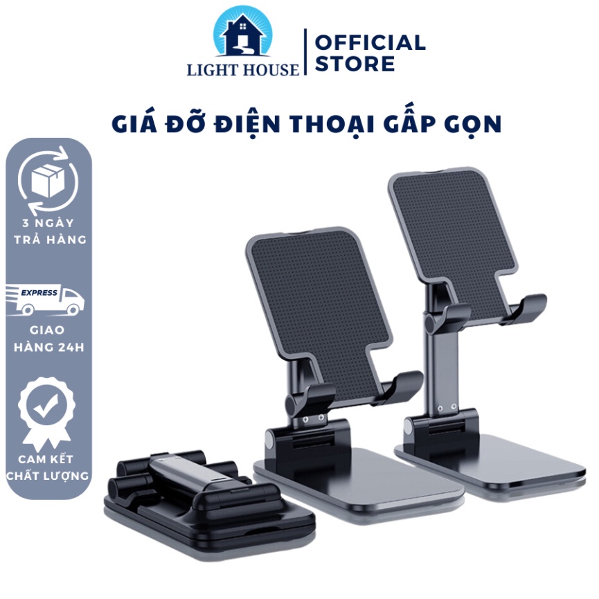 Phone Stand, Foldable Desktop iPad Phone Shelf, Prevents Hand Numbness