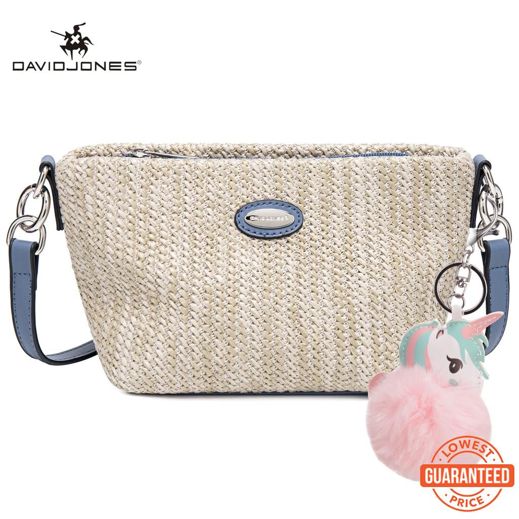 David jones Paris women woven straw bag crossbody bag Shopee Philippines