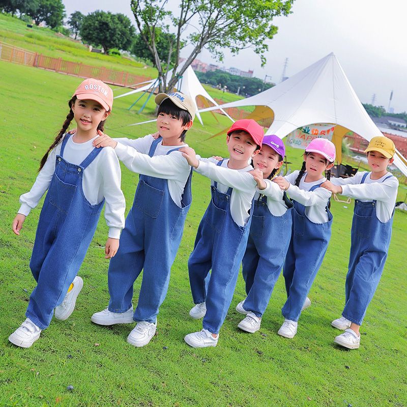 Children Cheerleading Costumes Kindergarten Overalls Class Uniforms ...