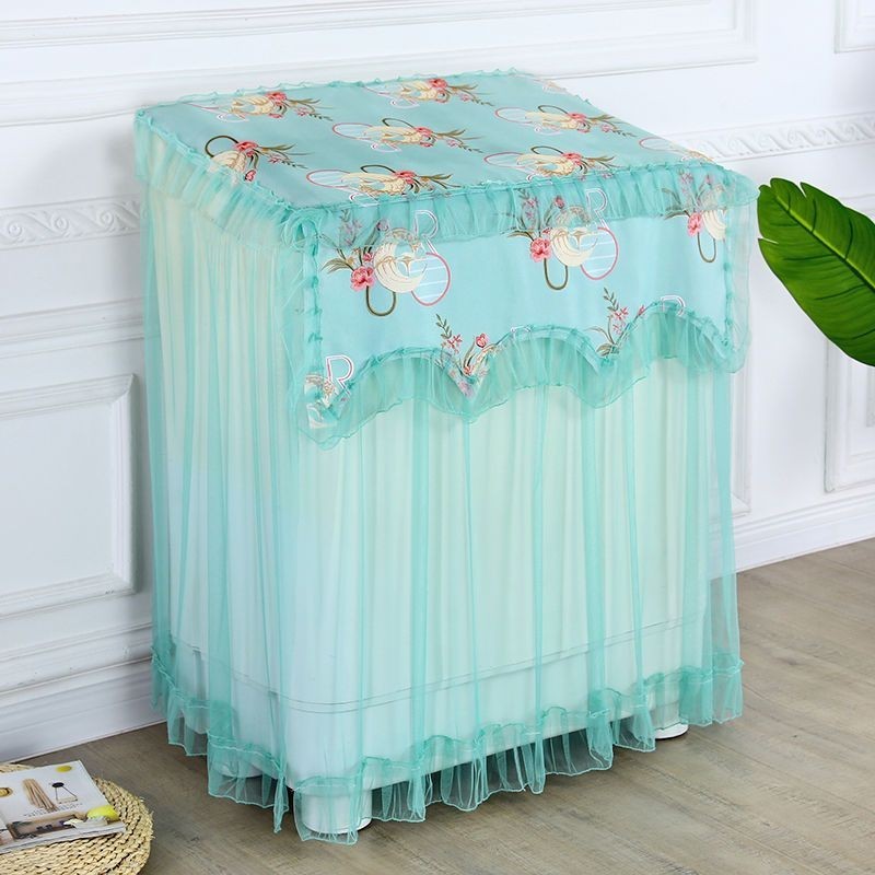 Lace Fabric Parallel Bars Washing Machine Cover Double Barrel Old ...