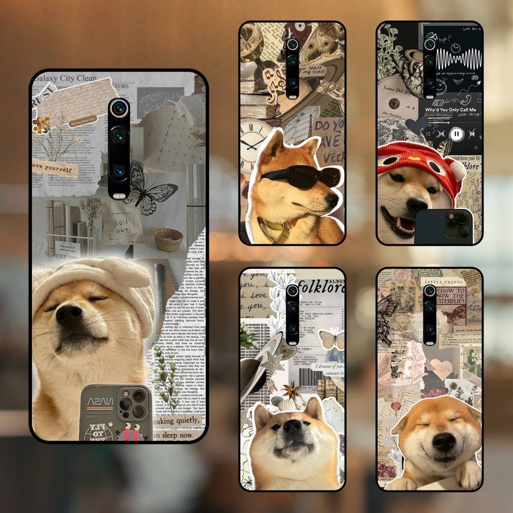 Phone case for Xiaomi K20, K20 Pro with black border Dog Meme Cute ...
