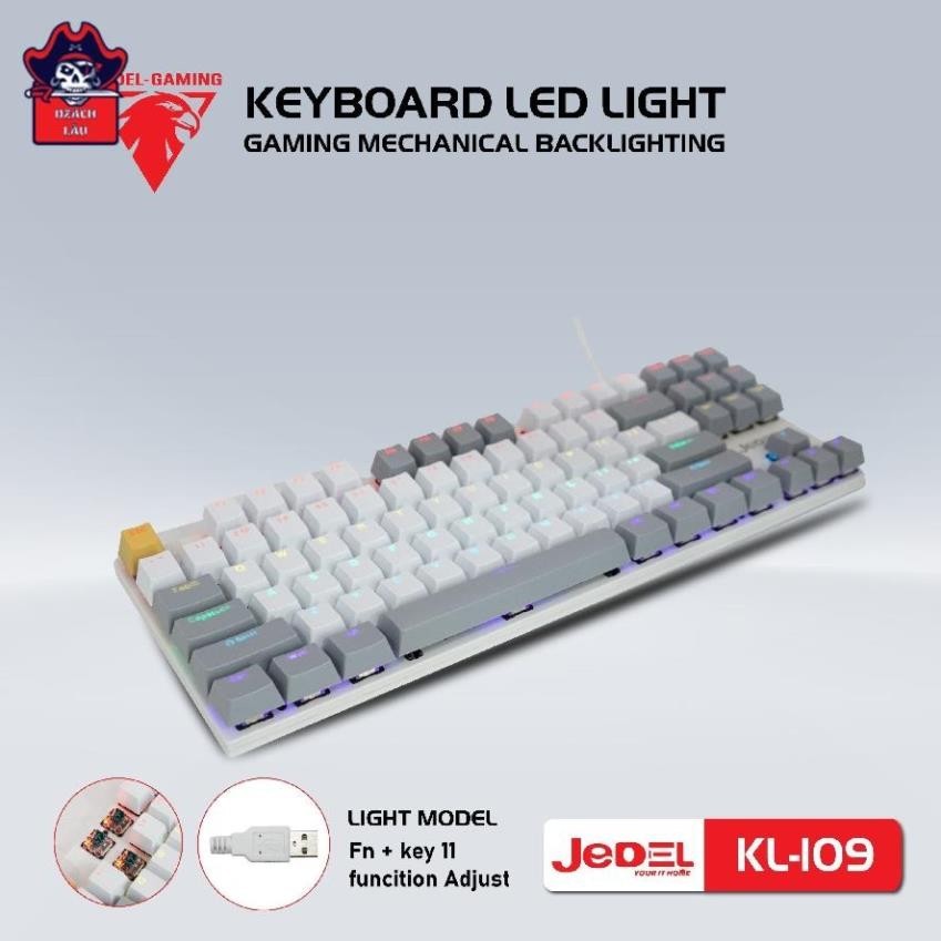 Jedel KL-109 Mini Rice Keyboard (Gray White) | Shopee Philippines