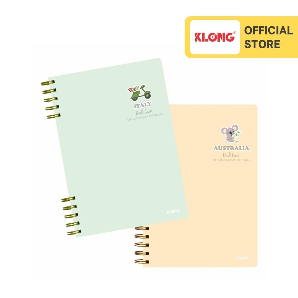 XO Dash Caro dual spring notebook B5 200 pages 100/76; MS: 505 ...