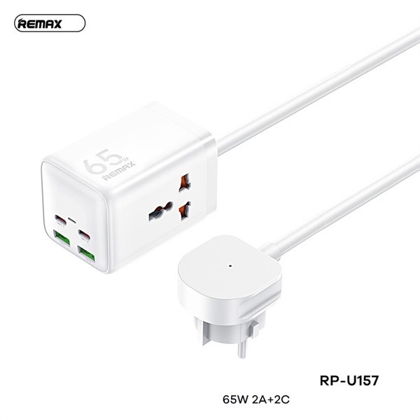 Remax RP-U157 (EU) Power Outlet 1m5 2A+2C 65W (400g) Long | Shopee ...