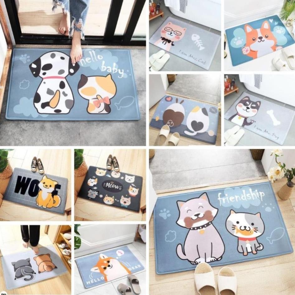 Waterproof doormat with super cute 3D animal prints in many designs ...