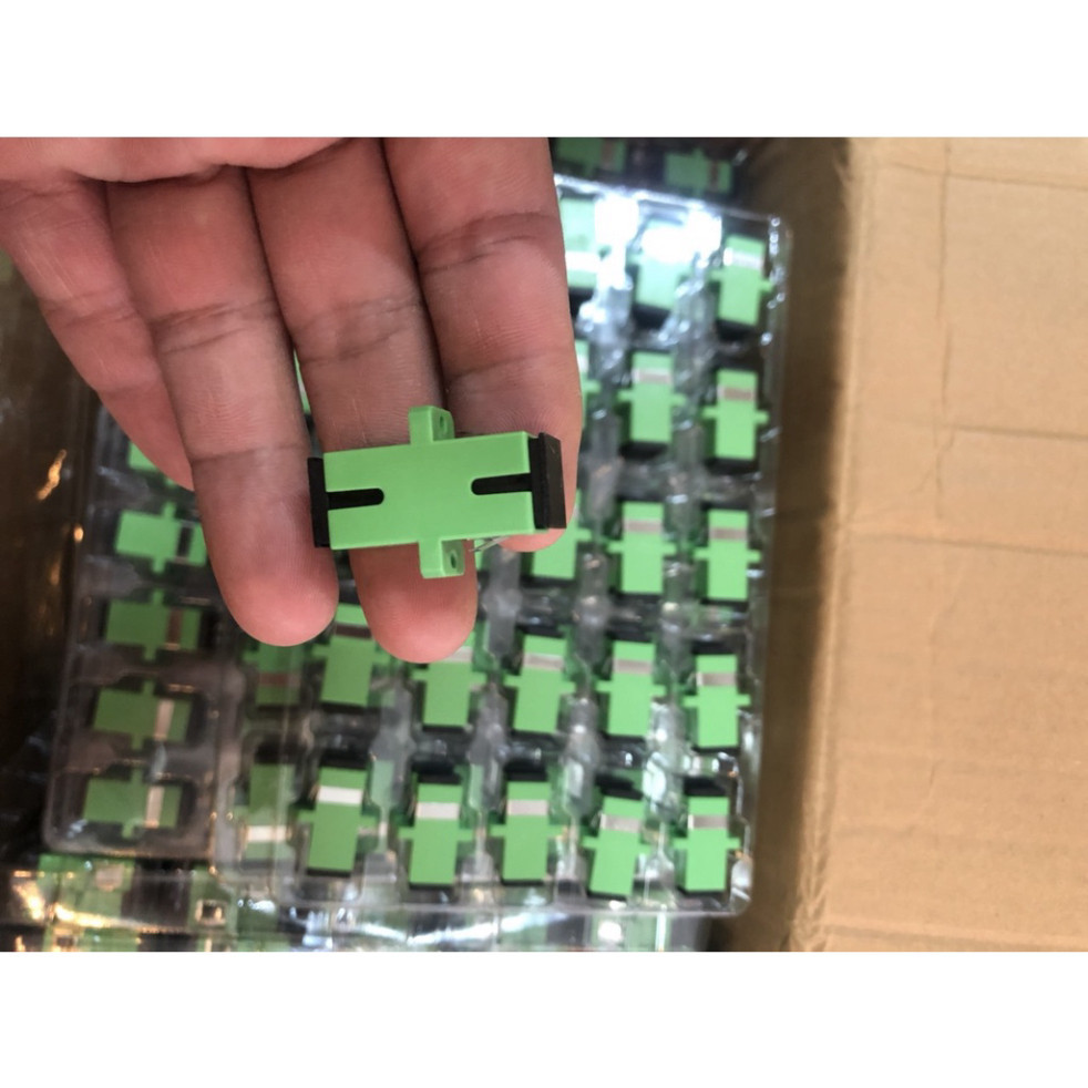10 Optical Wire Connectors - Coupler SC APC - SC-APC Optical Adapter ...