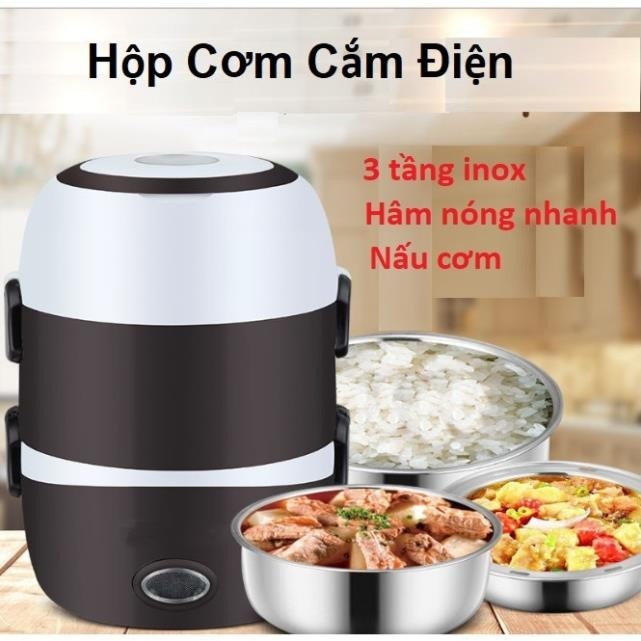 Zhengbangle Stainless Steel 3-Storey Electric Heated Rice Box ...