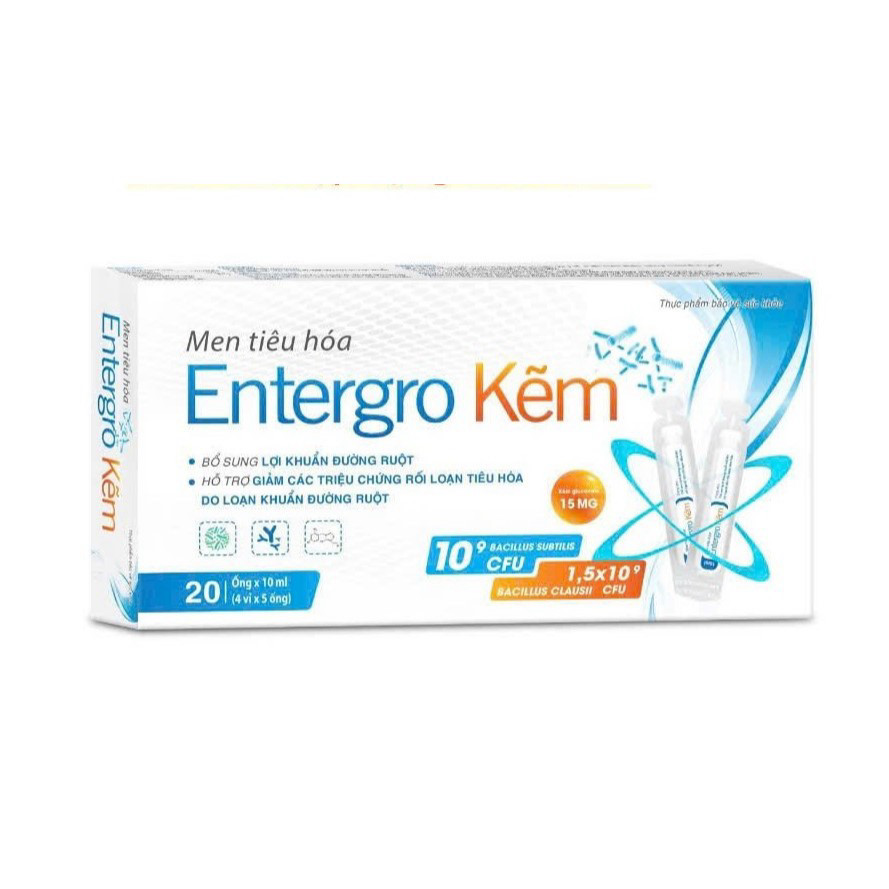 Entergro zinc digestive enzyme supplements beneficial bacteria to