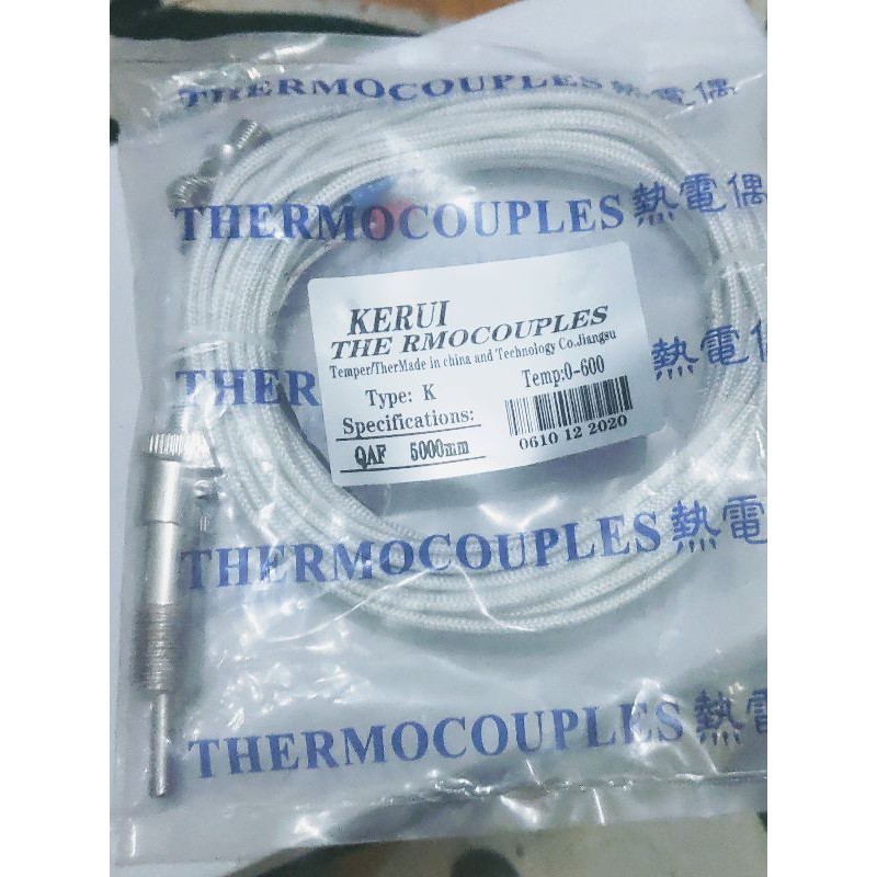 Zen plug type K thermocouple wire M12 2m, 3m, 5m | Shopee Philippines