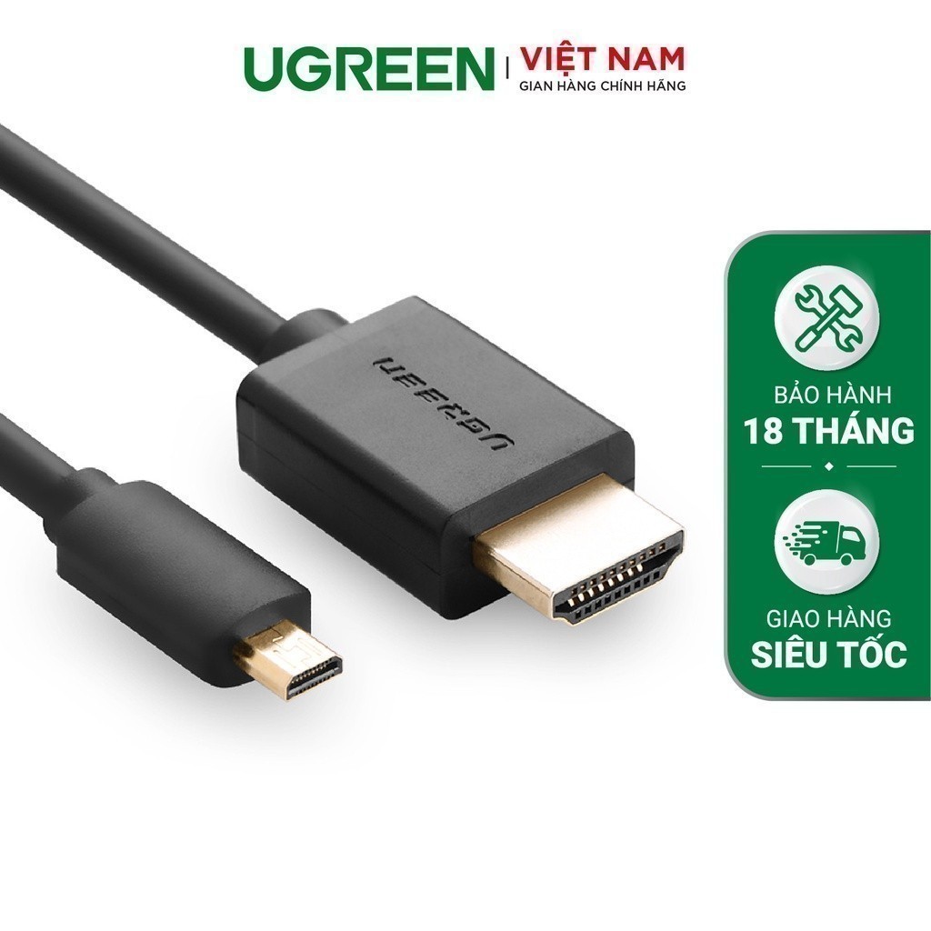 UGREEN HD127 Micro HDMI Type D to HDMI Type A Cable | 1 for 1 | Shopee ...