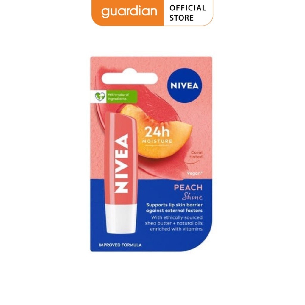 Nivea Peach Shine Lip Balm Orange Peach Flavor 4 8gr Shopee Philippines