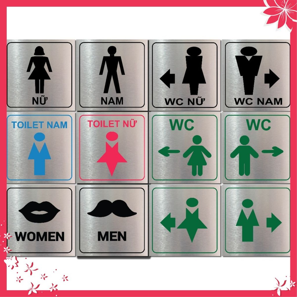 Toilet sign, WC sign, toilet sign, WC toilet instruction sign, MEN'S ...