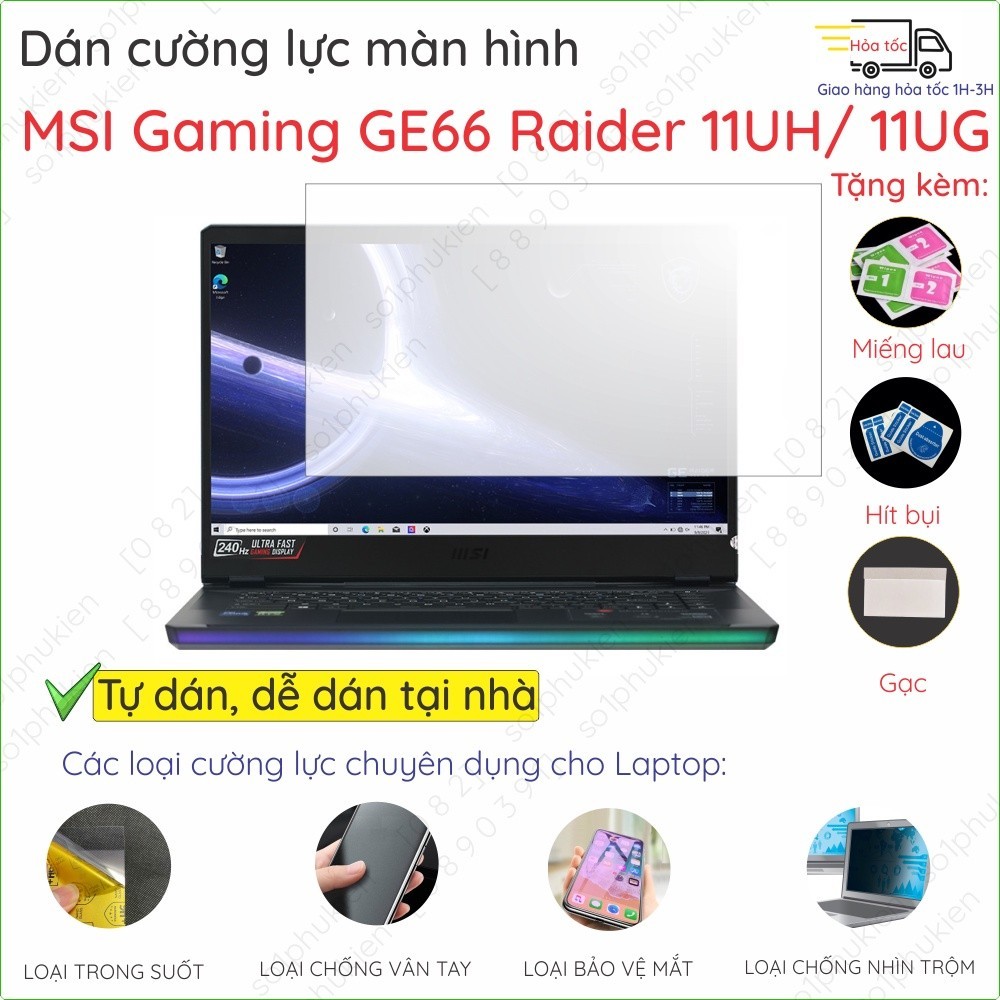 MSI Gaming GE66 Raider 11UH 11UG A18 HX A7V 17.3 GE77 tempered screen ...