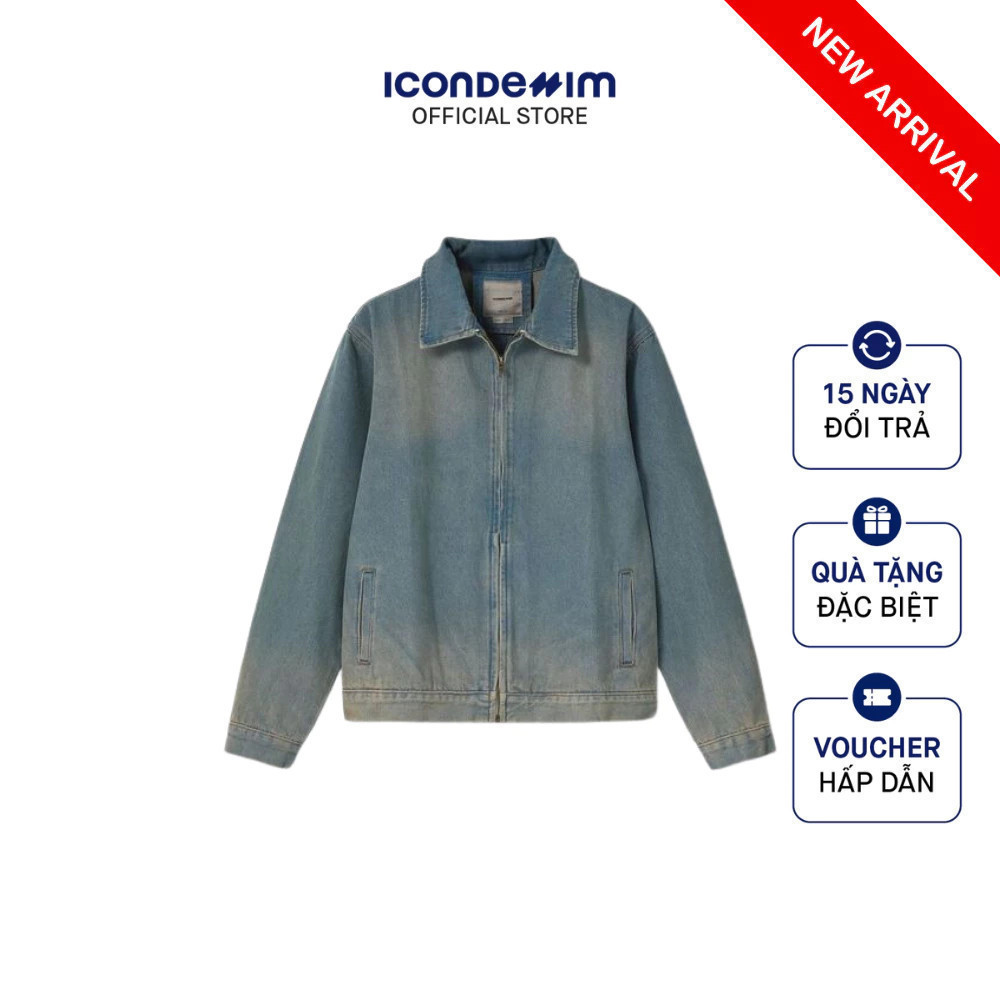 Breeze Blocker Form Oversize Men's Denim Jacket AKID0166 | Shopee ...
