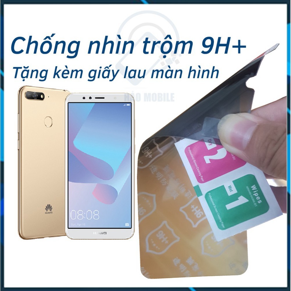 Huawei Prime 2018 anti-peeping sticker - 9H+ nano flexible tempered ...