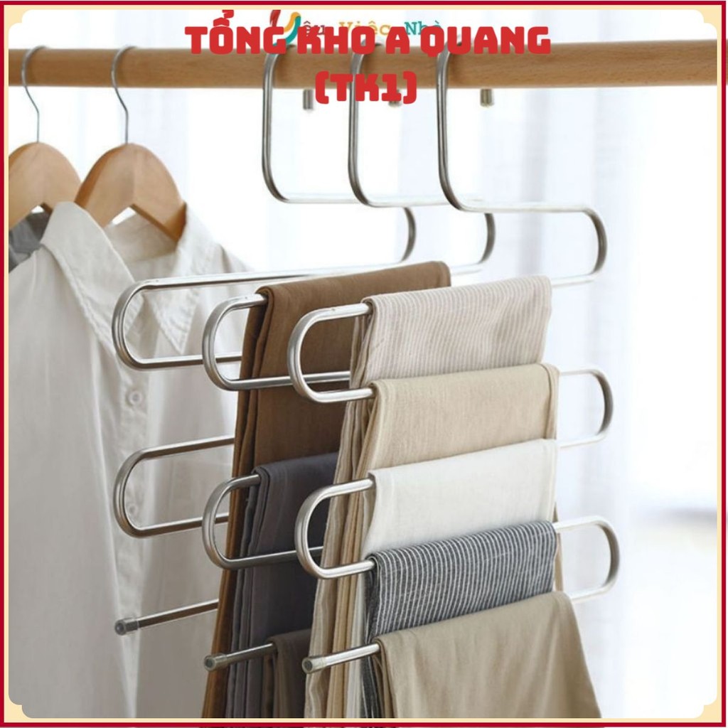 5-tier Stainless Alloy Multi-Function Clothes Hanger - S-Shaped Towel ...